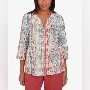 ALFRED DUNNER BUTTON DOWN TOP